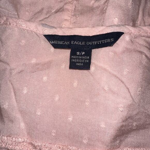 American Eagle Pink Long Sleeve Top Size Small - Picture 3 of 4